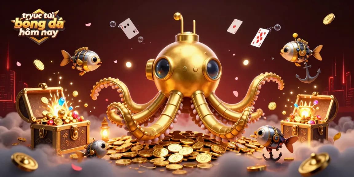 Watch trực tiếp bóng đá hôm nay in style with dynamic casino elements and a golden kraken!