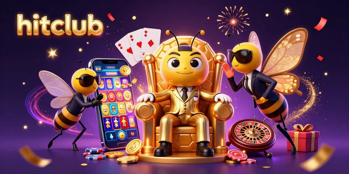 Engage with hitclub's bumblebee mob boss in a vibrant casino scene with rich gaming elements.