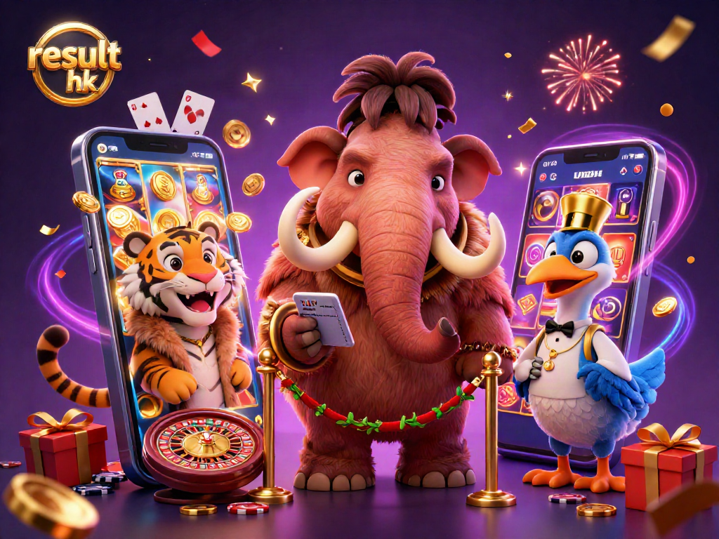 Join the fun at result hk with a bouncer, VIP guest, and doorman in this vibrant casino scene!