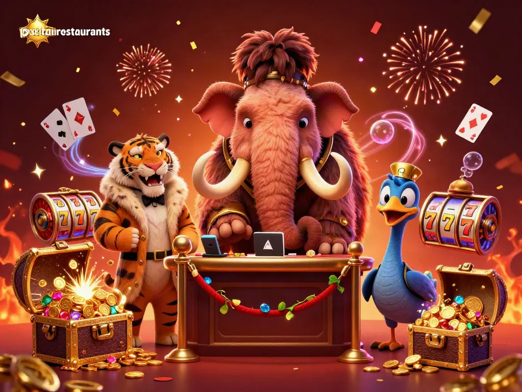 Experience positanorestaurants' vibrant casino scene with engaging bouncer and exciting game elements.