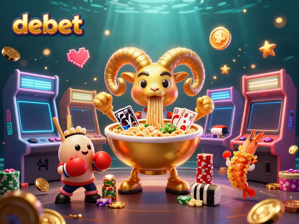 Join the exciting debet game world, featuring vibrant characters and dynamic casino elements.