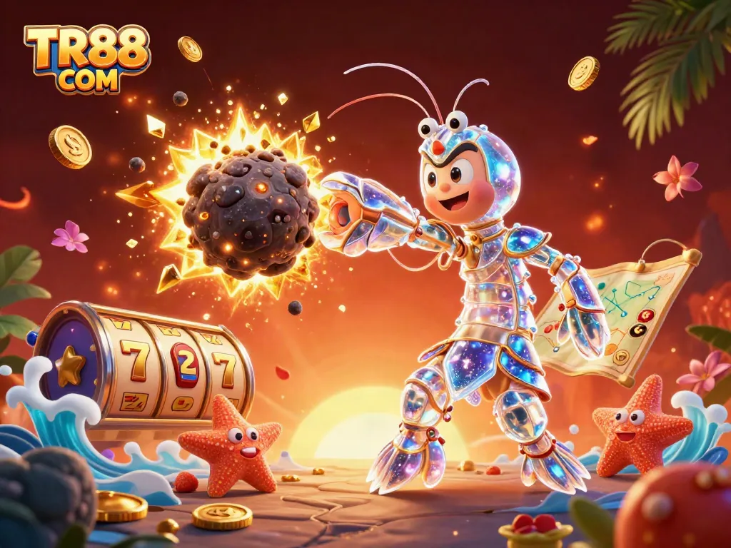 Engage with thrilling slots at TR88 COM featuring dynamic 3D characters and casino elements.