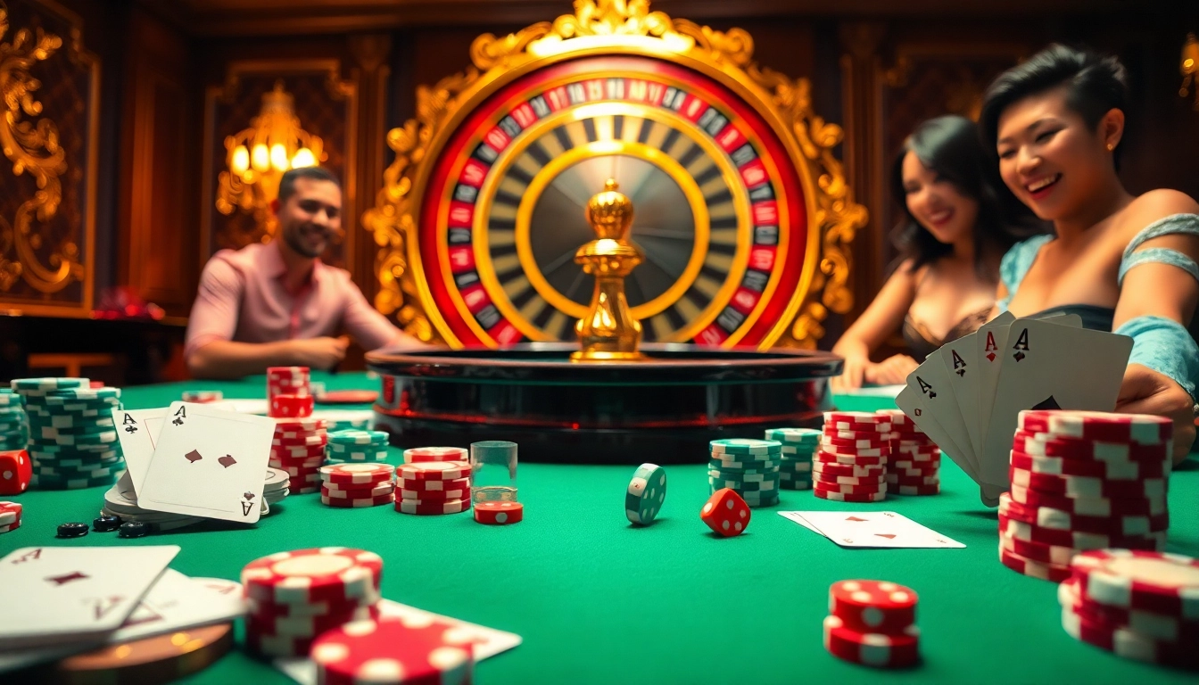 Experience high-stakes gambling action at HAYBET's premium casino table with poker chips and cards.