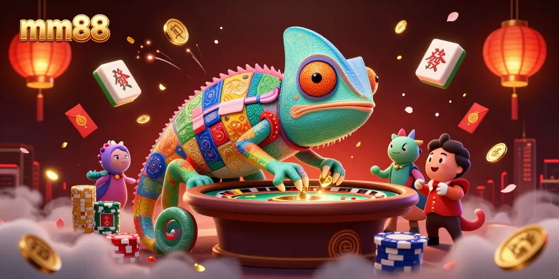 Experience thrilling moments at mm88 with an engaging 3D casino scene showcasing vibrant elements and exciting gameplay.