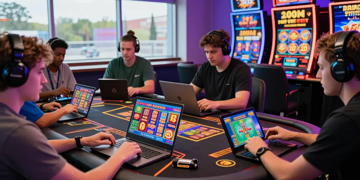 Players enjoying games at new online casinos UK with vibrant graphics and exciting gameplay.
