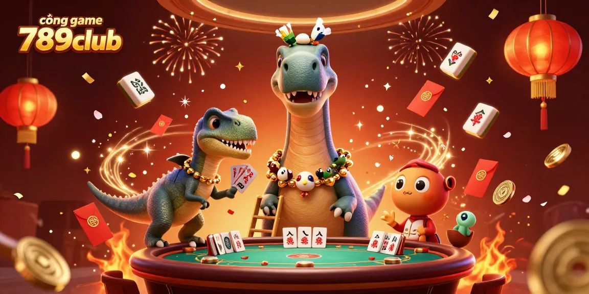 Experience exciting fun at cổng game 789club with a vibrant casino illustration.
