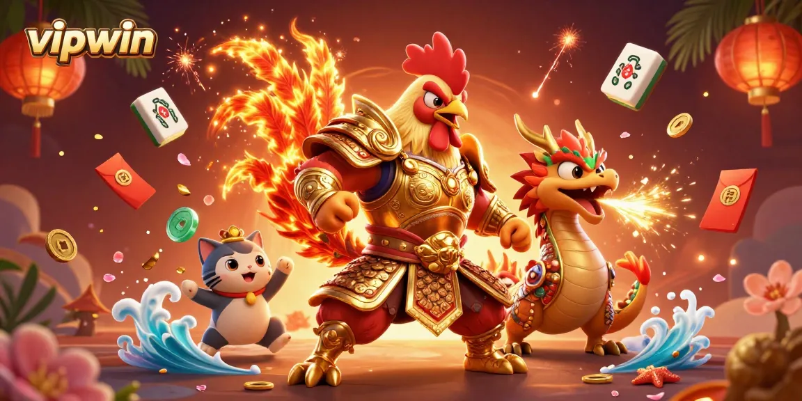 Experience the excitement of vipwin with fiery character dynamics in a vibrant casino setting.
