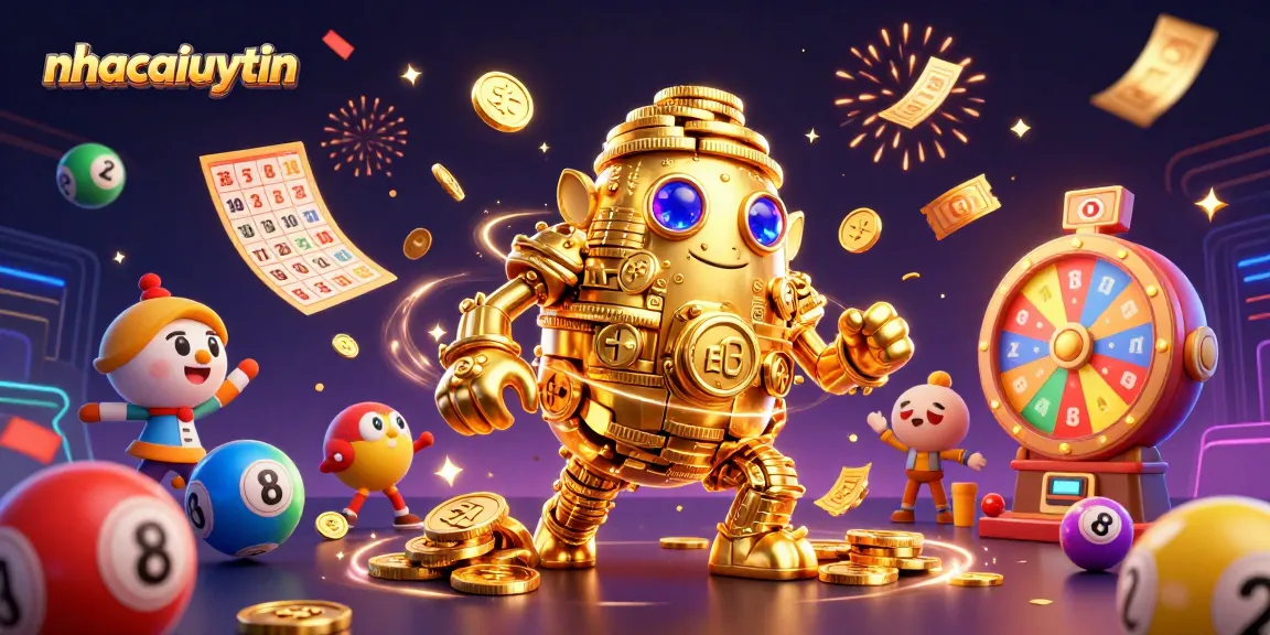 Engage with the magical world of nhacaiuytin through the vibrant 3D casino illustration, showcasing thrilling gaming elements.