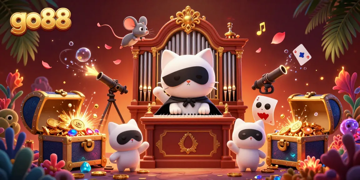 Experience thrilling gameplay at go88 with an enchanting phantom playing at the casino organ.