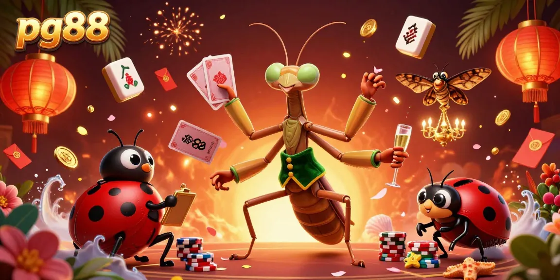 Experience excitement at pg88 with vibrant 3D characters dealing cards and celebrating wins.