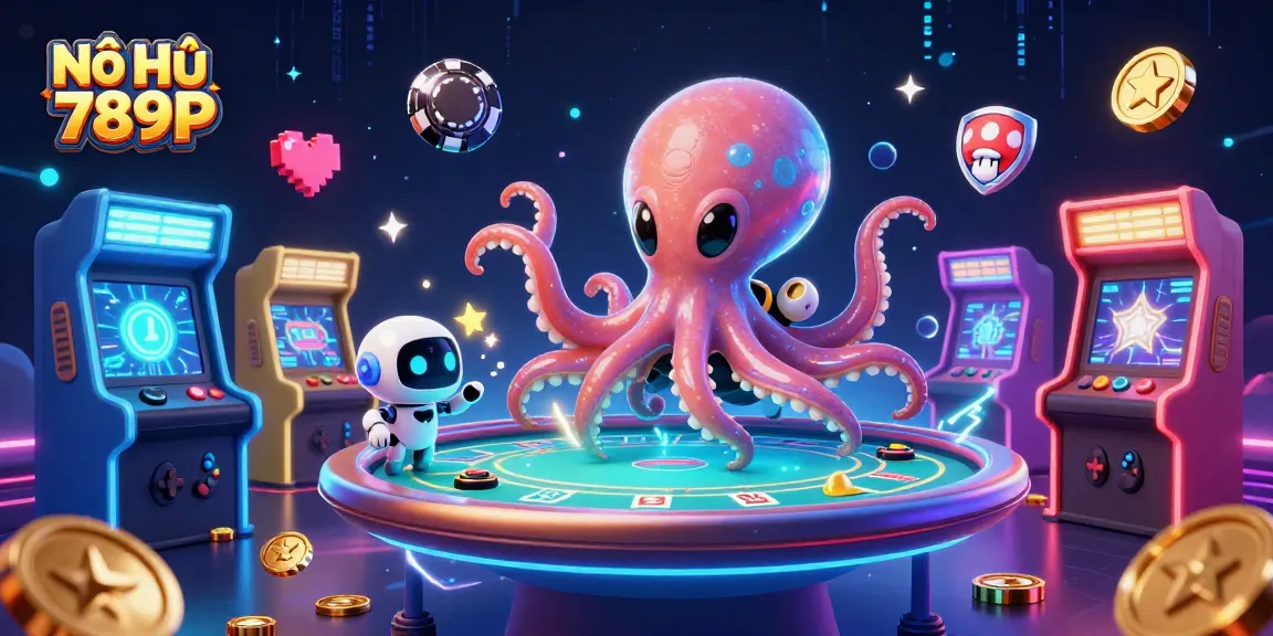 Experience Nổ Hũ 789P with an exciting alien-themed gaming illustration featuring vibrant casino elements.