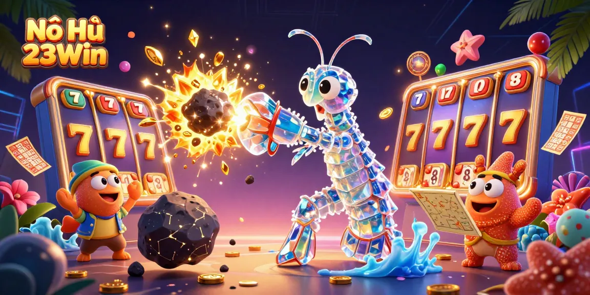 Nổ Hũ 23Win: Experience thrilling jackpots and dynamic gameplay in this vibrant online casino illustration